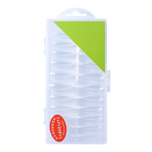 超薄无痕短款甲片穿戴式全半延长假指甲免刻磨美甲店专用透明贴片