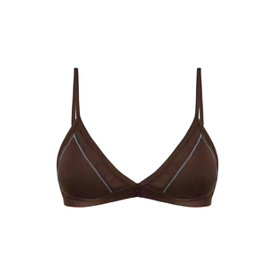 The Blender撞色固定轻薄胸垫可调节肩带美背性感内衣女三角杯