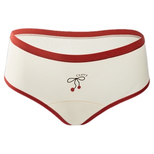红樱甜叙~本命年女生可爱红色内裤女款纯棉裆2026马年女士三角裤