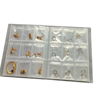 带扣首饰收纳册便捷透明收纳盒耳环戒指项链饰品收纳袋防氧化密封