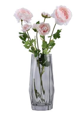 高级感ins风玻璃花瓶透明水养插花瓶鲜花玫瑰百合花客厅摆件欧式