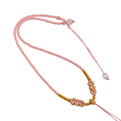 花素全手工精编桃花结