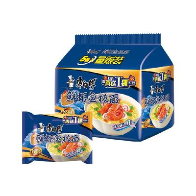 康师傅鲜虾鱼板面方便面