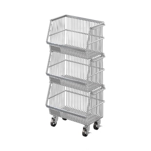 免弯腰垃圾桶增高架厨房落地小推车多层蔬菜水果收纳筐放菜置物架