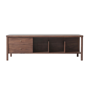 璞木新中式黑胡桃木茶几实木客厅沙发长方形茶桌茶台家用组合家具