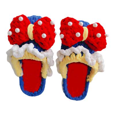 冬款可爱小熊冰条拖鞋送女友礼物