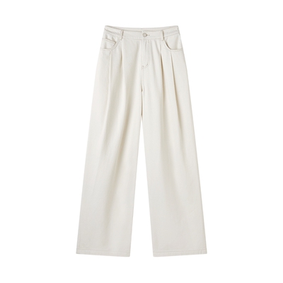 TKYSHOP宽松显瘦阔腿牛仔裤