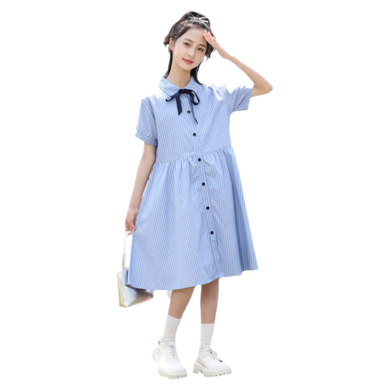 女大童连衣裙夏季2026新款12岁