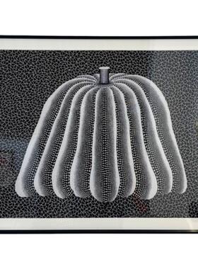 草间弥生客厅美式南瓜装饰画