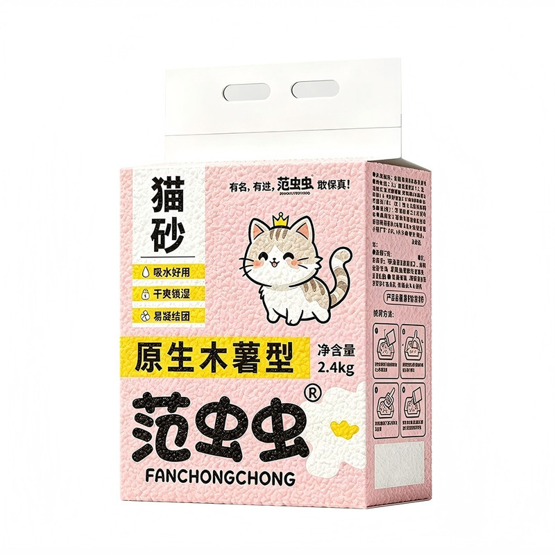 范虫虫原生木薯猫砂易结团不沾底