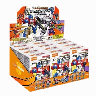 新布鲁可变形金刚积木人盲盒星辰版第四弹迷你五4代6隐藏款潮玩具