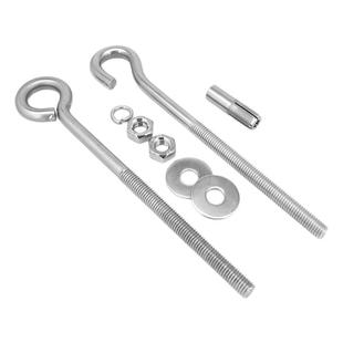 304不锈钢穿墙螺丝套装加长闭口挂钩对锁固定挂钩吊顶羊眼顶爆丝