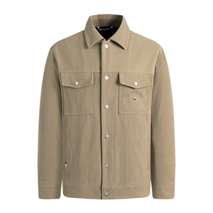 Navigare意大利小帆船灯芯绒夹克男士春秋季新微阔版翻领工装外套