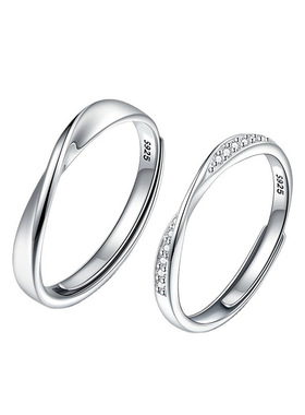 情侣对戒可调节免费刻字代写贺卡