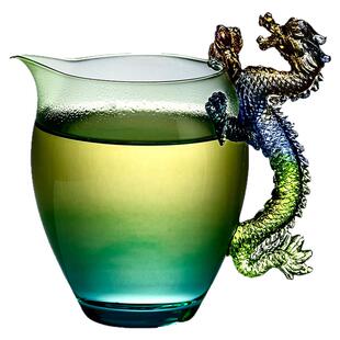 容山堂龙把玻璃公道杯2025新款高档分茶器茶海茶具新型泡茶公杯