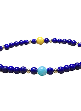 红玛瑙水晶石榴石甜美风单圈手串