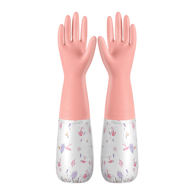 洗碗洗衣服手套加绒家务厨房耐用【漏水包退】女防水橡胶乳胶冬季