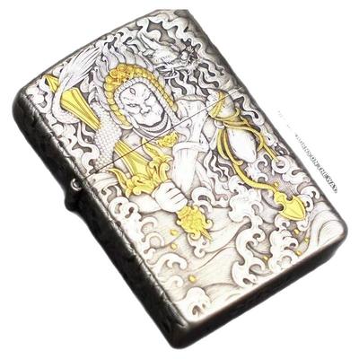 银匠村大黑天五面精雕打火机