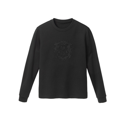 MrBu布先生立体烫钻绣花圆领长袖