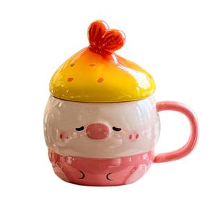 送闺蜜圣诞节生日礼物女生陶瓷马克杯子带盖实用男可爱女孩礼盒装