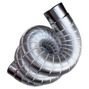 防火高温304不锈钢风管阻燃金属排气管 可弯波纹软管除尘管排烟管