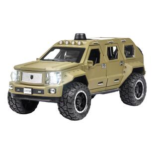 乔治巴顿战车大轮越野车合金汽车模型仿真1:24儿童玩具车礼物摆件