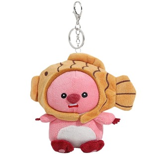 loopy小海狸毛绒卢比鲷鱼烧可爱公仔挂饰链礼物钥匙扣挂件玩偶