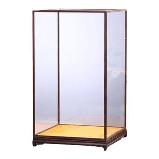 玻璃罩 红木展示柜 佛像罩子竖款防尘罩 鸡翅木宝笼18-30可定制