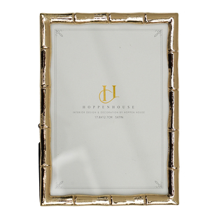 简约轻奢相框摆台长方形金色银色创意客厅金属装饰摆件新中式像框