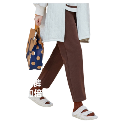 顶瓜瓜长裤摇粒绒女士可外穿睡裤