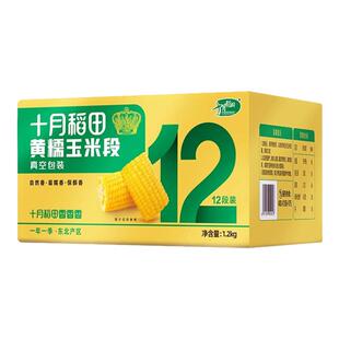十月稻田黄糯玉米段软糯香甜拉丝新鲜免切东北玉米真空独立包装