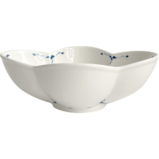 择学家景德镇中式餐具高温釉下彩饭碗甜品碗沙拉碗水果碗海棠花钵