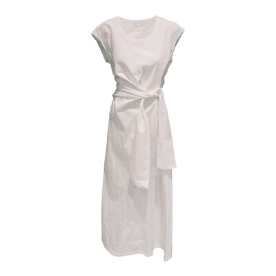 气质款高级感收腰绑带连衣裙长款