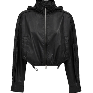 Vero Moda夹克2025秋季新款纯棉连肩袖连帽摩登中性外套325317034