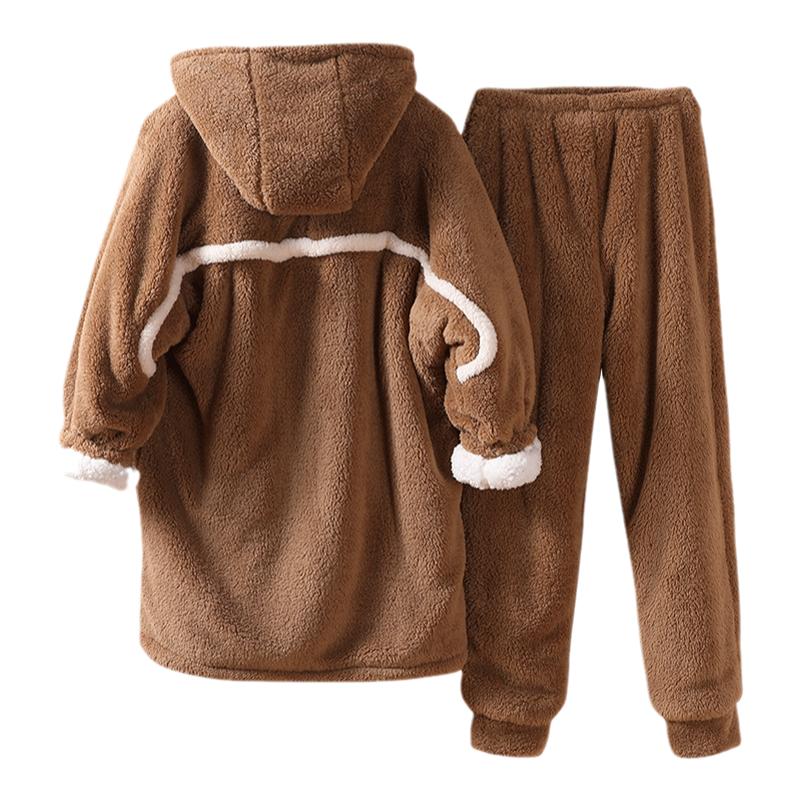 冬季新款套装珊瑚绒家居服两件套睡衣/家居服套装