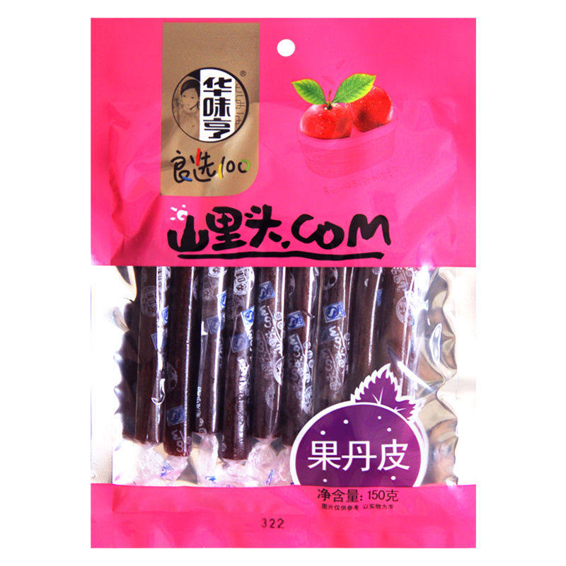 山楂卷办公室零食果丹皮华味亨