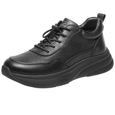 森达厚底增高商务休闲运动健步鞋