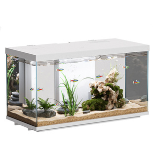 喜高智能超白玻璃鱼缸家用造景客厅桌面生态免换水过滤造景金鱼缸