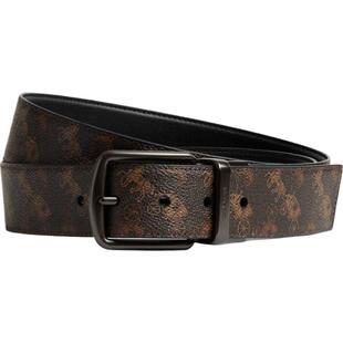 【父亲节礼物】COACH/蔻驰奥莱男士马车图案HARNESS扣件腰带38MM