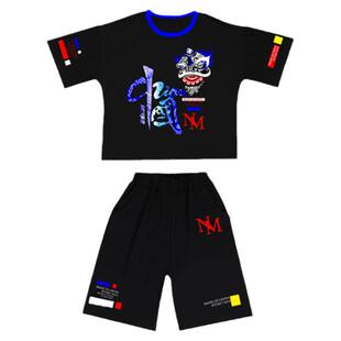 童装男童夏季2026新款帅气小男孩短袖短裤宝宝夏装儿童套装衣服棉