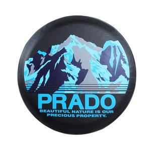 适用丰田普拉多备胎罩霸道120加厚仿皮备胎套普拉多改装霸道升级