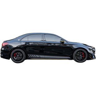 适用奔驰AMG拉花A35L车门A级C级贴纸CLA灰色CLS车贴C63 C43 C260