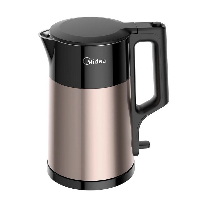 美的电热水壶MK-HJ1710家用1.7L大容量1800瓦304不锈钢电烧开水壶