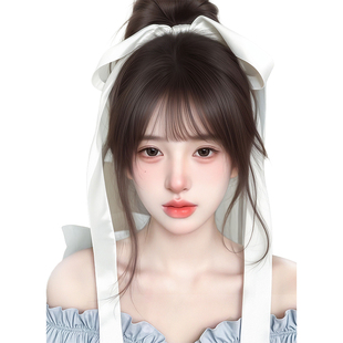 刘海假发女全真发丝自然前额妈生感空气刘海隐形无痕增发量假发片