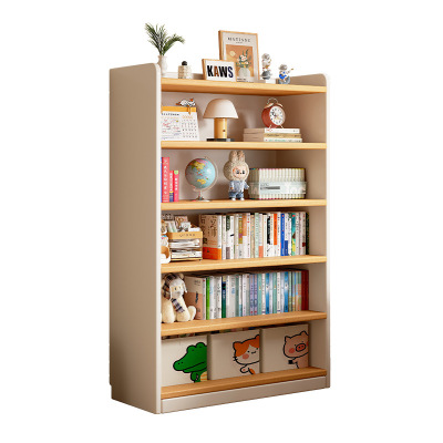 实木芯圆角窄飘窗书柜