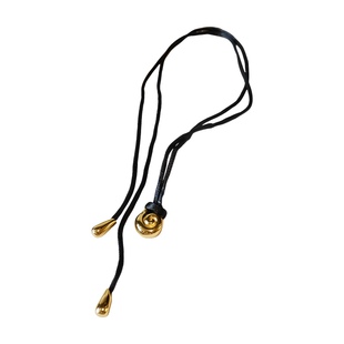 SophieBuhai欧美时尚博主明星同款925纯银个性复古鹦鹉螺黑绳项链