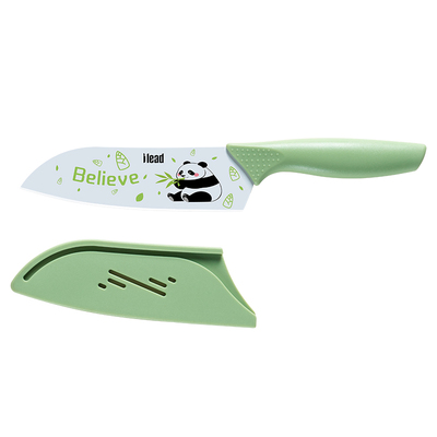熊猫印花水果刀厨房小菜刀
