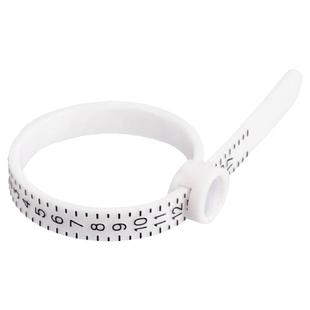 手指测量软尺带放大镜戒指大小测量圈港码手指维度测量圈便携工具