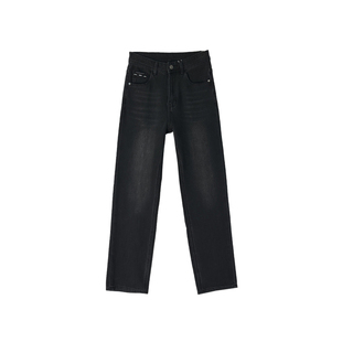 直腿建模裤！~四面弹法棍牛仔裤女春季新款小个子窄版九分直筒裤