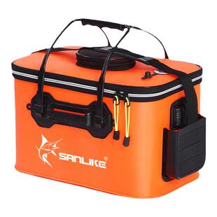 鱼箱活鱼桶加厚鱼护桶折叠便携水桶装鱼鱼桶多功能一体成型钓鱼桶